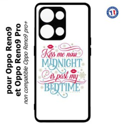Coque pour Oppo Reno9 et Reno9 Pro Kiss me now Midnight is past my Bedtime amour embrasse-moi