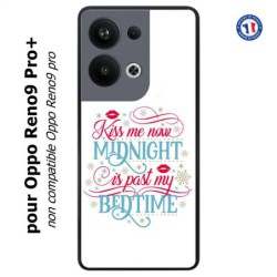Coque pour Oppo Reno9 Pro PLUS Kiss me now Midnight is past my Bedtime amour embrasse-moi