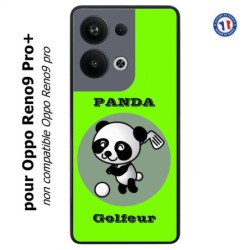 Coque pour Oppo Reno9 Pro PLUS Panda golfeur - sport golf - panda mignon