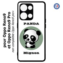 Coque pour Oppo Reno9 et Reno9 Pro Panda tout mignon