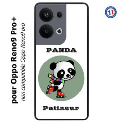 Coque pour Oppo Reno9 Pro PLUS Panda patineur patineuse - sport patinage