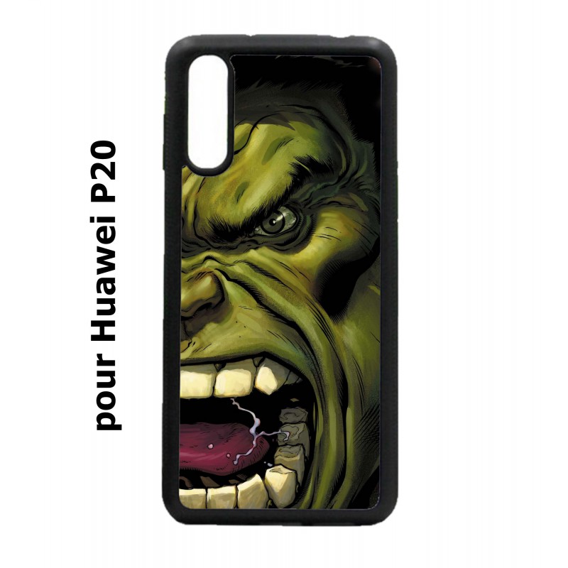 Coque noire pour Huawei P20 Monstre Vert Hulk Hurlant