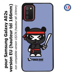 Coque pour Samsung Galaxy A02s version EU PANDA BOO© Ninja Boo noir - coque humour