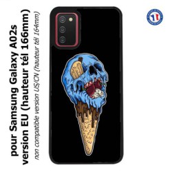 Coque pour Samsung Galaxy A02s version EU Ice Skull - Crâne Glace - Cône Crâne - skull art