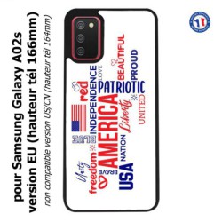 Coque pour Samsung Galaxy A02s version EU USA lovers - drapeau USA - patriot
