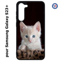 Coque pour Samsung Galaxy S23 PLUS - Bébé chat tout mignon - chaton yeux bleus