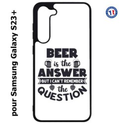 Coque pour Samsung Galaxy S23 PLUS - Beer is the answer Humour Bière