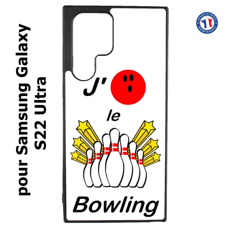 Coque pour Samsung Galaxy S23 Ultra - J'aime le Bowling