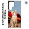 Coque pour Samsung Galaxy S23 Ultra - Adorable chat - chat robe cannelle