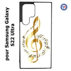 Coque pour Samsung Galaxy S23 Ultra - clé de sol - solfège musique - musicien