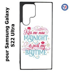 Coque pour Samsung Galaxy S23 Ultra - Kiss me now Midnight is past my Bedtime amour embrasse-moi