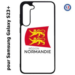 Coque pour Samsung Galaxy S23 PLUS - Logo Normandie - Écusson Normandie - 2 léopards