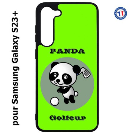 Coque pour Samsung Galaxy S23 PLUS - Panda golfeur - sport golf - panda mignon