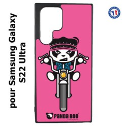Coque pour Samsung Galaxy S23 Ultra - PANDA BOO© Moto Biker - coque humour