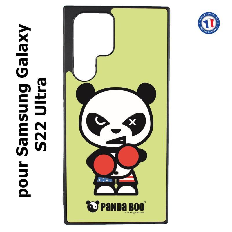 Coque pour Samsung Galaxy S23 Ultra - PANDA BOO© Boxeur - coque humour