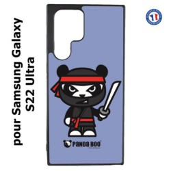 Coque pour Samsung Galaxy S23 Ultra - PANDA BOO© Ninja Boo noir - coque humour