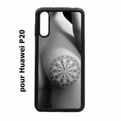 Coque noire pour Huawei P20 coque sexy Cible Fléchettes - coque érotique