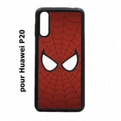 Coque noire pour Huawei P20 les yeux de Spiderman - Spiderman Eyes - toile Spiderman