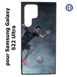 Coque pour Samsung Galaxy S23 Ultra - Cristiano Ronaldo club foot Turin Football course ballon