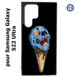 Coque pour Samsung Galaxy S23 Ultra - Ice Skull - Crâne Glace - Cône Crâne - skull art