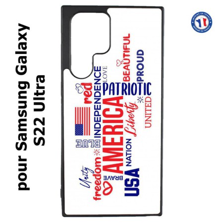 Coque pour Samsung Galaxy S23 Ultra - USA lovers - drapeau USA - patriot