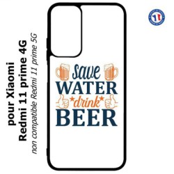Coque pour Xiaomi Redmi 11 prime 4G - Save Water Drink Beer Humour Bière
