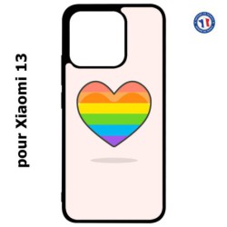 Coque pour Xiaomi 13 - Rainbow hearth LGBT - couleur arc en ciel Coeur LGBT