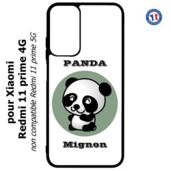 Coque pour Xiaomi Redmi 11 prime 4G - Panda tout mignon