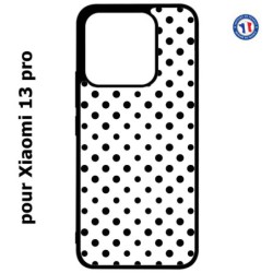 Coque pour Xiaomi 13 Pro - motif géométrique pattern noir et blanc - ronds noirs