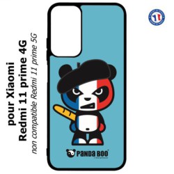 Coque pour Xiaomi Redmi 11 prime 4G - PANDA BOO© Français béret baguette - coque humour