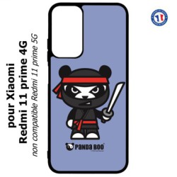 Coque pour Xiaomi Redmi 11 prime 4G - PANDA BOO© Ninja Boo noir - coque humour