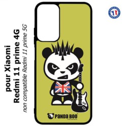 Coque pour Xiaomi Redmi 11 prime 4G - PANDA BOO© Punk Musique Guitare - coque humour