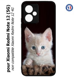 Coque pour Xiaomi Redmi Note 12 (5G) - Bébé chat tout mignon - chaton yeux bleus