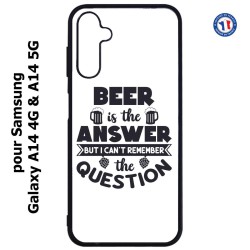 Coque pour Samsung Galaxy A14-4G & A14-5G - Beer is the answer Humour Bière