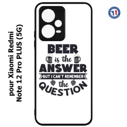 Coque pour Xiaomi Redmi Note 12 Pro PLUS (5G) - Beer is the answer Humour Bière