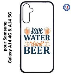 Coque pour Samsung Galaxy A14-4G & A14-5G - Save Water Drink Beer Humour Bière