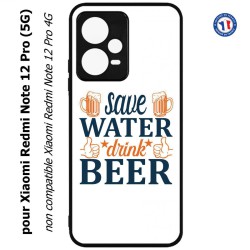 Coque pour Xiaomi Redmi Note 12 Pro (5G) - Save Water Drink Beer Humour Bière