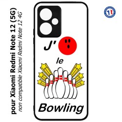 Coque pour Xiaomi Redmi Note 12 (5G) - J'aime le Bowling