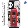 Coque pour Xiaomi Redmi Note 12 (5G) - Cabine téléphone Londres - Cabine rouge London