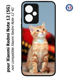 Coque pour Xiaomi Redmi Note 12 (5G) - Adorable chat - chat robe cannelle