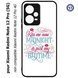 Coque pour Xiaomi Redmi Note 12 Pro (5G) - Kiss me now Midnight is past my Bedtime amour embrasse-moi