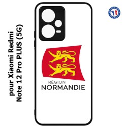 Coque pour Xiaomi Redmi Note 12 Pro PLUS (5G) - Logo Normandie - Écusson Normandie - 2 léopards