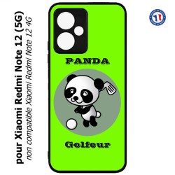 Coque pour Xiaomi Redmi Note 12 (5G) - Panda golfeur - sport golf - panda mignon