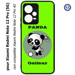 Coque pour Xiaomi Redmi Note 12 Pro (5G) - Panda golfeur - sport golf - panda mignon