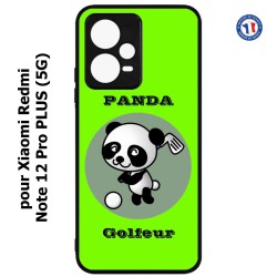 Coque pour Xiaomi Redmi Note 12 Pro PLUS (5G) - Panda golfeur - sport golf - panda mignon