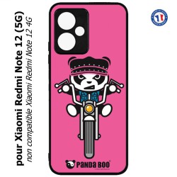 Coque pour Xiaomi Redmi Note 12 (5G) - PANDA BOO© Moto Biker - coque humour