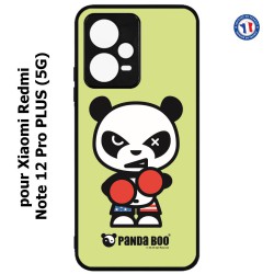 Coque pour Xiaomi Redmi Note 12 Pro PLUS (5G) - PANDA BOO© Boxeur - coque humour
