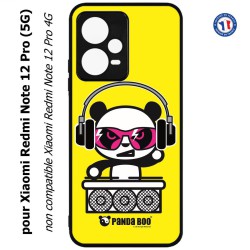 Coque pour Xiaomi Redmi Note 12 Pro (5G) - PANDA BOO© DJ music - coque humour