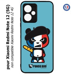 Coque pour Xiaomi Redmi Note 12 (5G) - PANDA BOO© Français béret baguette - coque humour