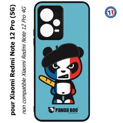 Coque pour Xiaomi Redmi Note 12 Pro (5G) - PANDA BOO© Français béret baguette - coque humour